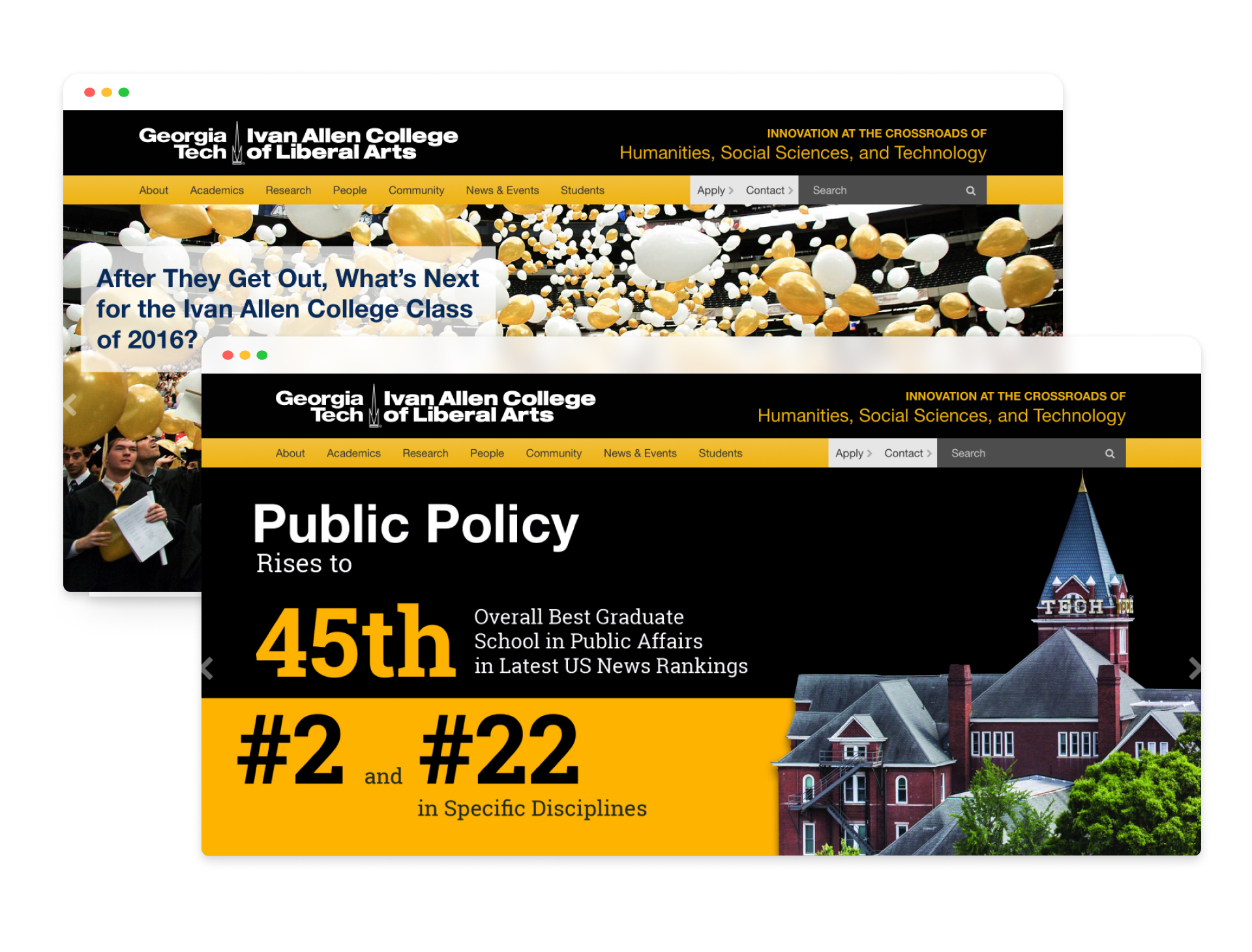 Georgia Tech Ivan Allen College of Liberal Arts Website Management